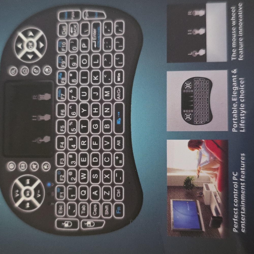 Mini Handheld Backlit Keyboard Mouse Combo Touchpad Function - Picture 4 of 16